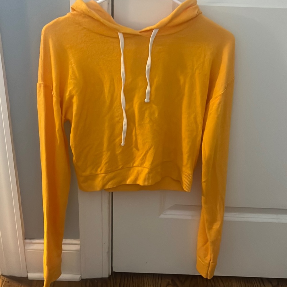 Orange cropped hoodie